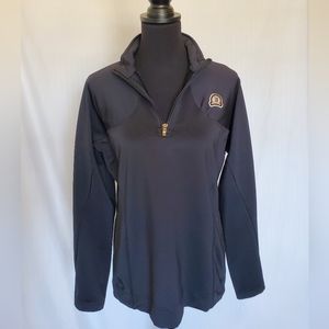 Large Black Kate Lord ¼ Zip Pullover
